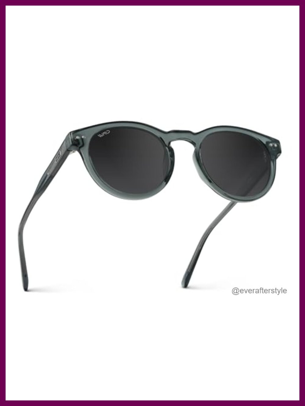 Polarized Round Sunglasses Acetate Frame UV400 Full Frame Eyewear